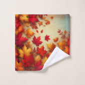 Autumn leaves バスタオルセット (ウォッシュタオル)