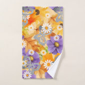 Autumn Leaves and Butterflies バスタオルセット (ハンドタオル)