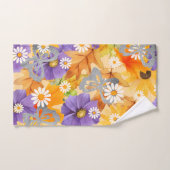 Autumn Leaves and Butterflies バスタオルセット (ハンドタオル)