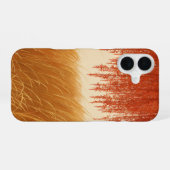 Autumn Leaves and Golden Field Phone Case iPhone 16ケース (裏面横)