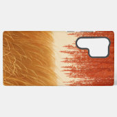 Autumn Leaves and Golden Field Phone Case Samsung Galaxyケース (裏面横)