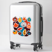 Autumn Leaves and Pumpkins Sticker Set シール (スーツケース)