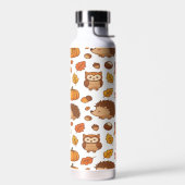 Autumn Leaves and Woodland Animals  ウォーターボトル (左面)