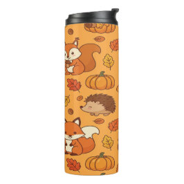 Autumn Leaves and Woodland Animals  タンブラー