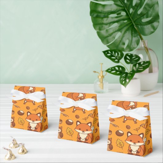 Autumn Leaves and Woodland Animals フェイバーボックス (複数)