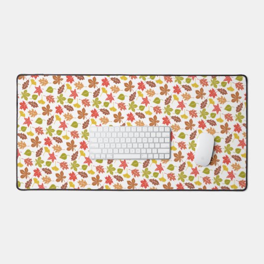 Autumn Leaves Colorful Pattern デスクマット (キーボード&マウス)