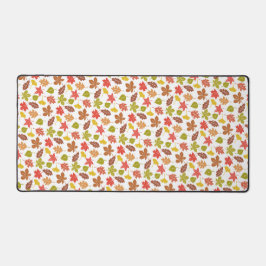 Autumn Leaves Colorful Pattern デスクマット