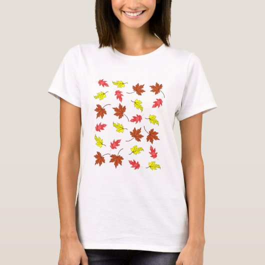 Autumn Leaves Colourfull Tシャツ (正面)