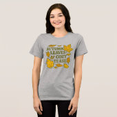 Autumn Leaves & Cozy Tease Tシャツ | 可愛い秋のフリ (正面全面)