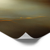 Autumn Leaves Crown Freckled Portrait ポスター (角)