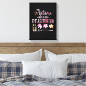 Autumn leaves, fall - Goodbye, poem. Calligraphy キャンバスプリント (インサイチュ (寝室))