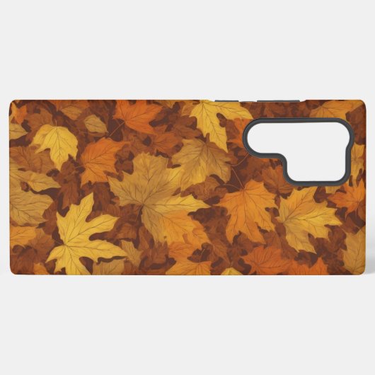 Autumn Leaves Falling Samsung Galaxyケース (裏面横)