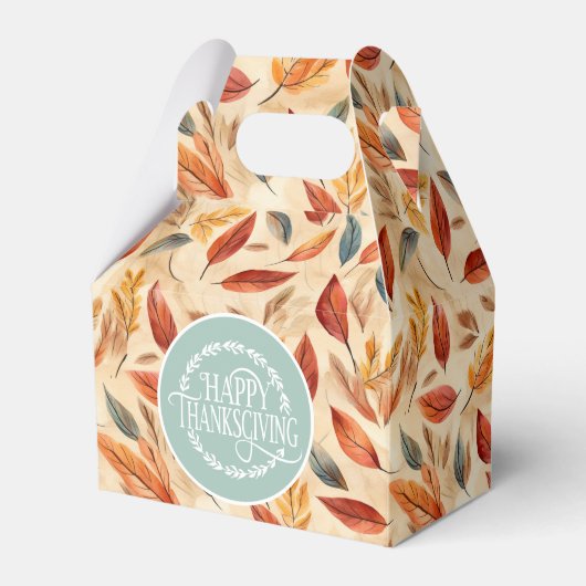 Autumn Leaves Favor Gift Box フェイバーボックス (正面サイド)