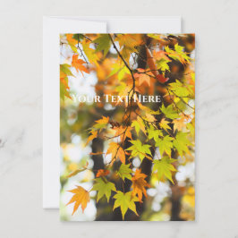 Autumn Leaves [Flat Card] 案内状