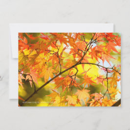 Autumn Leaves [Flat Card] 案内状