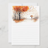 Autumn Leaves Hardcover Notebook | Fall Forest Jou 招待状 (正面)