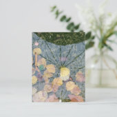 Autumn leaves in a Pella Iowa Fountain Abstract ポストカード (スタンド正面)