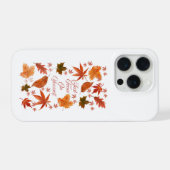Autumn Leaves Just Focus On Yourself 引用 iPhone iPhoneケース (裏面横)