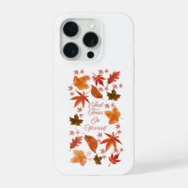 Autumn Leaves Just Focus On Yourself 引用 iPhone 15 Proケース