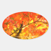 Autumn Leaves [Oval Seal] 楕円形シール (正面)