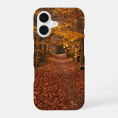 Autumn Leaves Path Phone Case iPhone 16ケース (裏面)