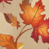 Autumn Leaves Pattern Peel and Stick Removable 壁紙 (縫い目)