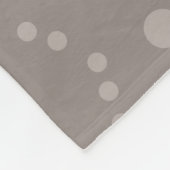 Autumn Leaves Pattern Taupe フリースブランケット (角)