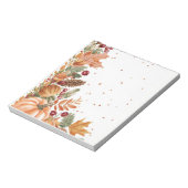 Autumn Leaves & Pumpkin ノートパッド (回転)