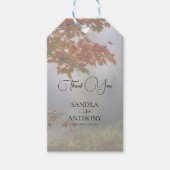 Autumn Leaves Rustic Wedding ギフトタグ (正面)