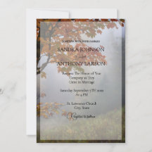 Autumn Leaves Rustic Wedding