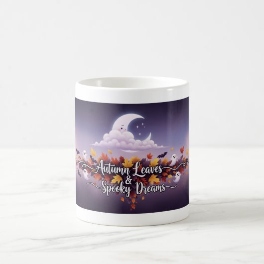 Autumn Leaves & Spooky Dreams Coffee Mug  コーヒーマグカップ (中央)