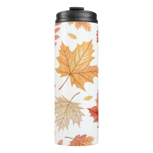 Autumn Leaves Stainless Steel Travel Mug タンブラー (正面)