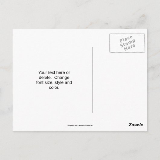 Autumn Leaves Stone Wall Personalized ポストカード (裏面)