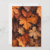 Autumn Leaves Thanksgiving Dinner Invitation 招待状 (裏面)