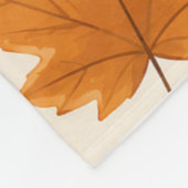 Autumn Leaves Throw Blanket  フリースブランケット (角)