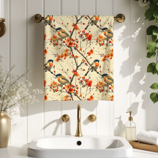 Autumn Leaves Towel Cozy Gift for Their Retreat バスタオルセット