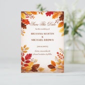 Autumn Leaves Warm Botanical セーブザデート (スタンド正面)