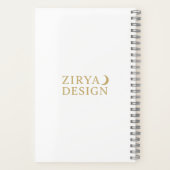 Autumn Leaves Watercolor Pattern ノートブック (裏面)