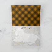 Autumn Leaves Westie on Patio カード (内部)