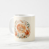 Autumn Magic Moon Botanical Coffee Mug コーヒーマグカップ (正面左)