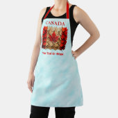 Autumn Maple Leaf Canadian Flag エプロン (インサイチュ)