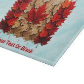 Autumn Maple Leaf Canadian Flag カッティングボード (角)