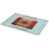 Autumn Maple Leaf Canadian Flag カッティングボード (角)