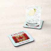 Autumn Maple Leaf Canadian Flag コースター (右側)