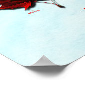 Autumn Maple Leaf Canadian Flag ポスター (角)