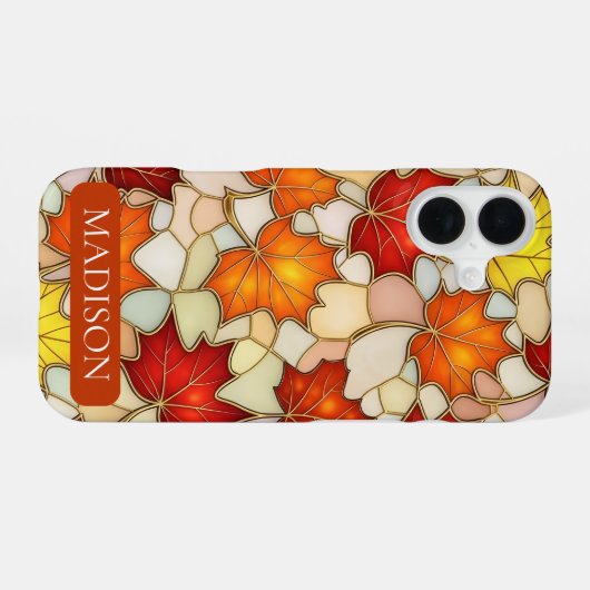 Autumn Maple Leaf  iPhone 16ケース (裏面横)