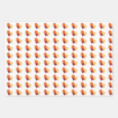 “Autumn Maple Leaves” Gift Wrap ラッピングペーパーシート (正面3)