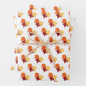 “Autumn Maple Leaves” Gift Wrap ラッピングペーパーシート (インサイチュ)