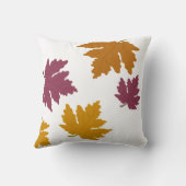 Autumn Maple Leaves Modern クッション (裏面)