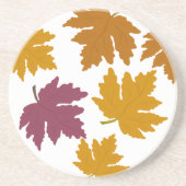 Autumn Maple Leaves Modern  コースター (正面)